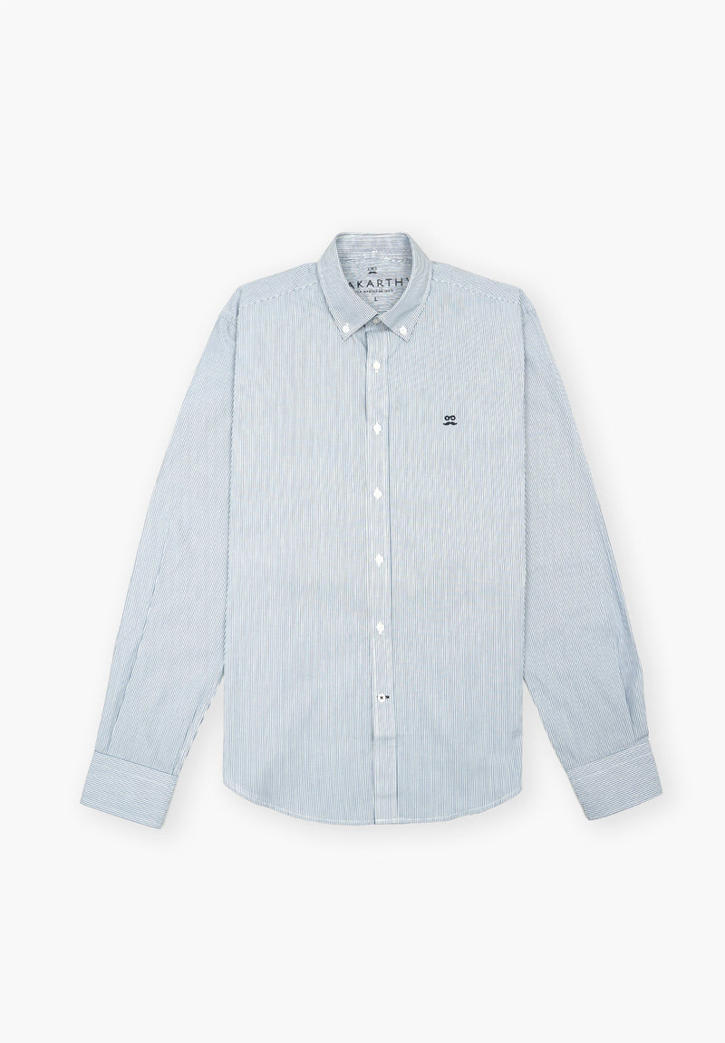 Camisa Classic Stripe Azulón