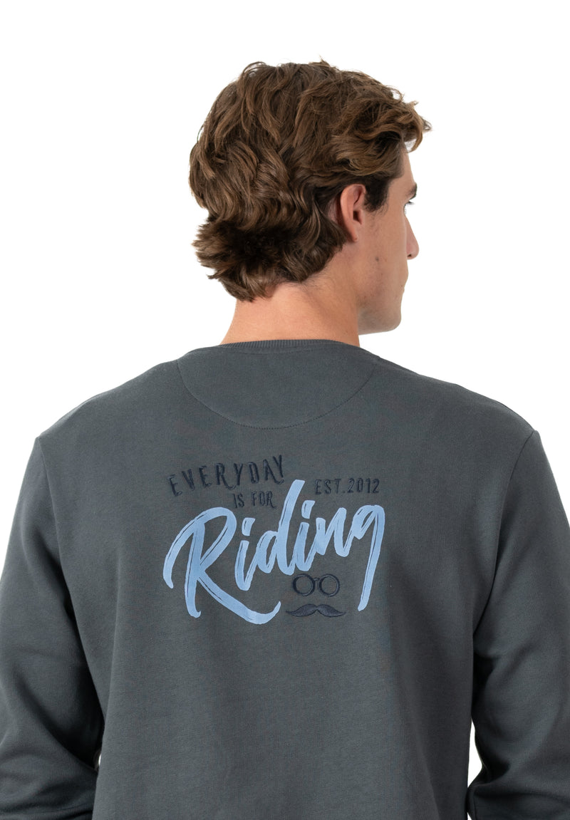 Sudadera Motorcycle Gris Oscuro